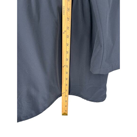 Chicos Lightweight Anorak Jacket Drawstring Womens Size 18 Navy Blue Stretch - Picture 5 of 9